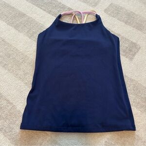 Athleta Girl Upbeat Tank Blue (Size S/7)